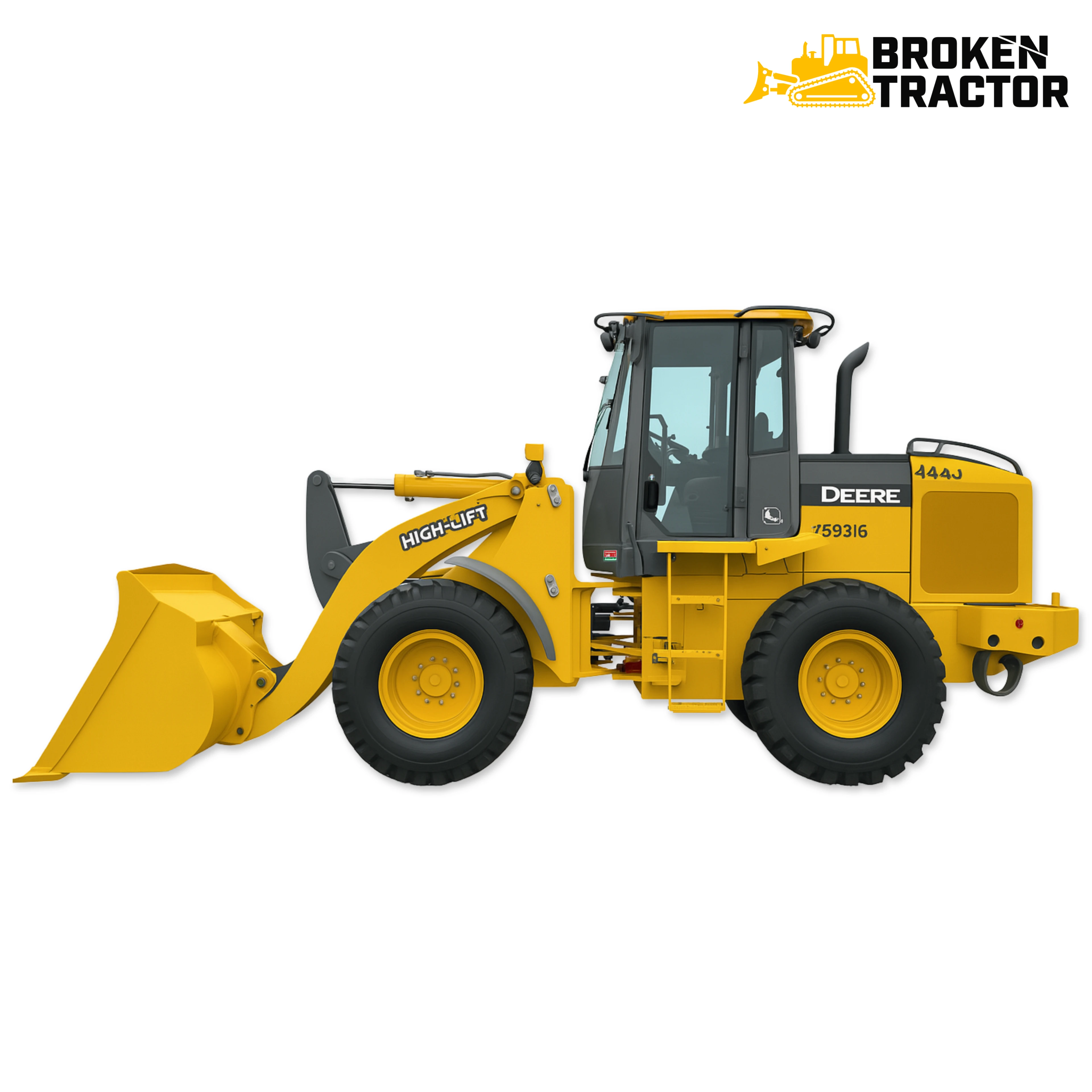 John Deere 444J Z-Bar Wheel Loader