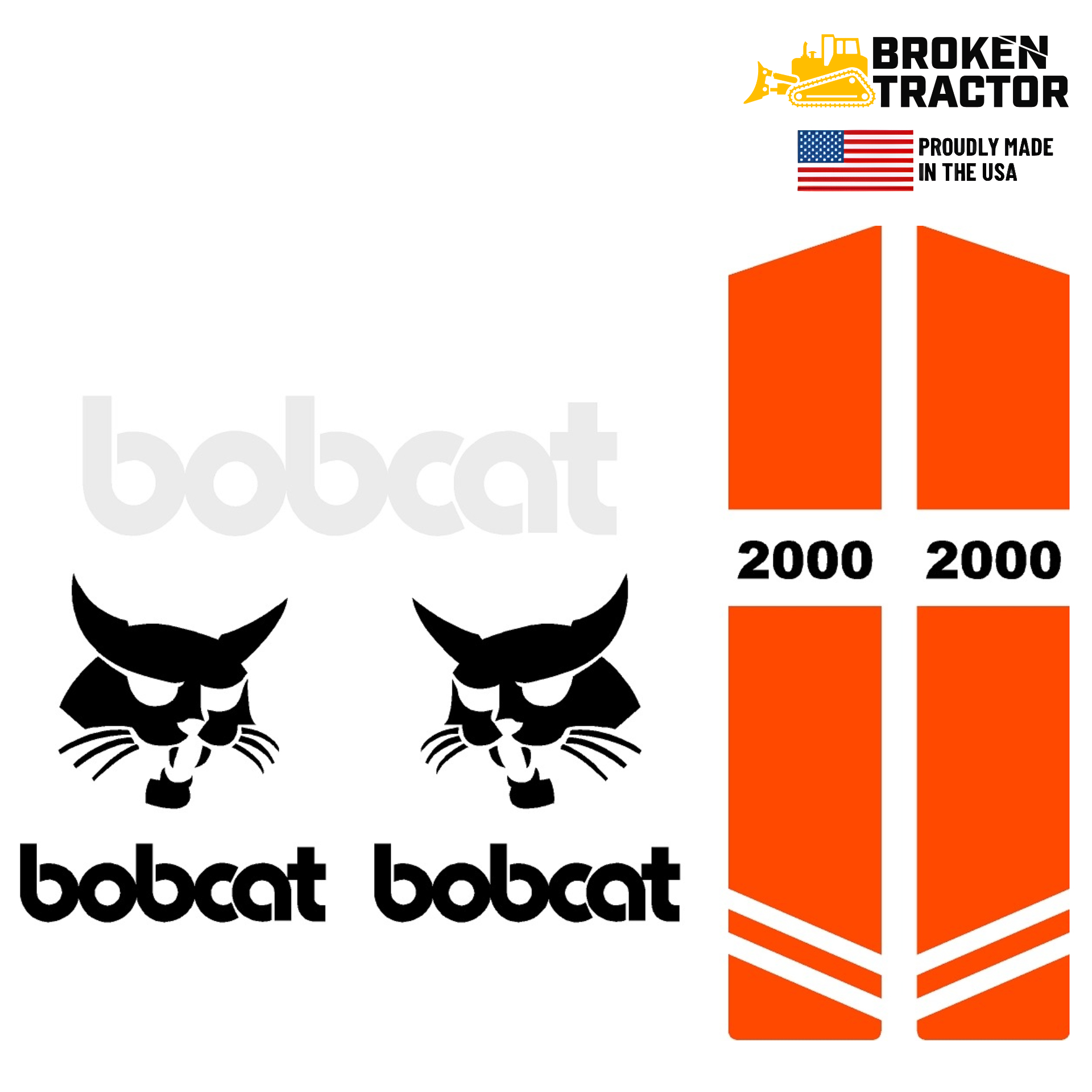 Decal Set for Bobcat Clark 2000 | BC-C2000-DS