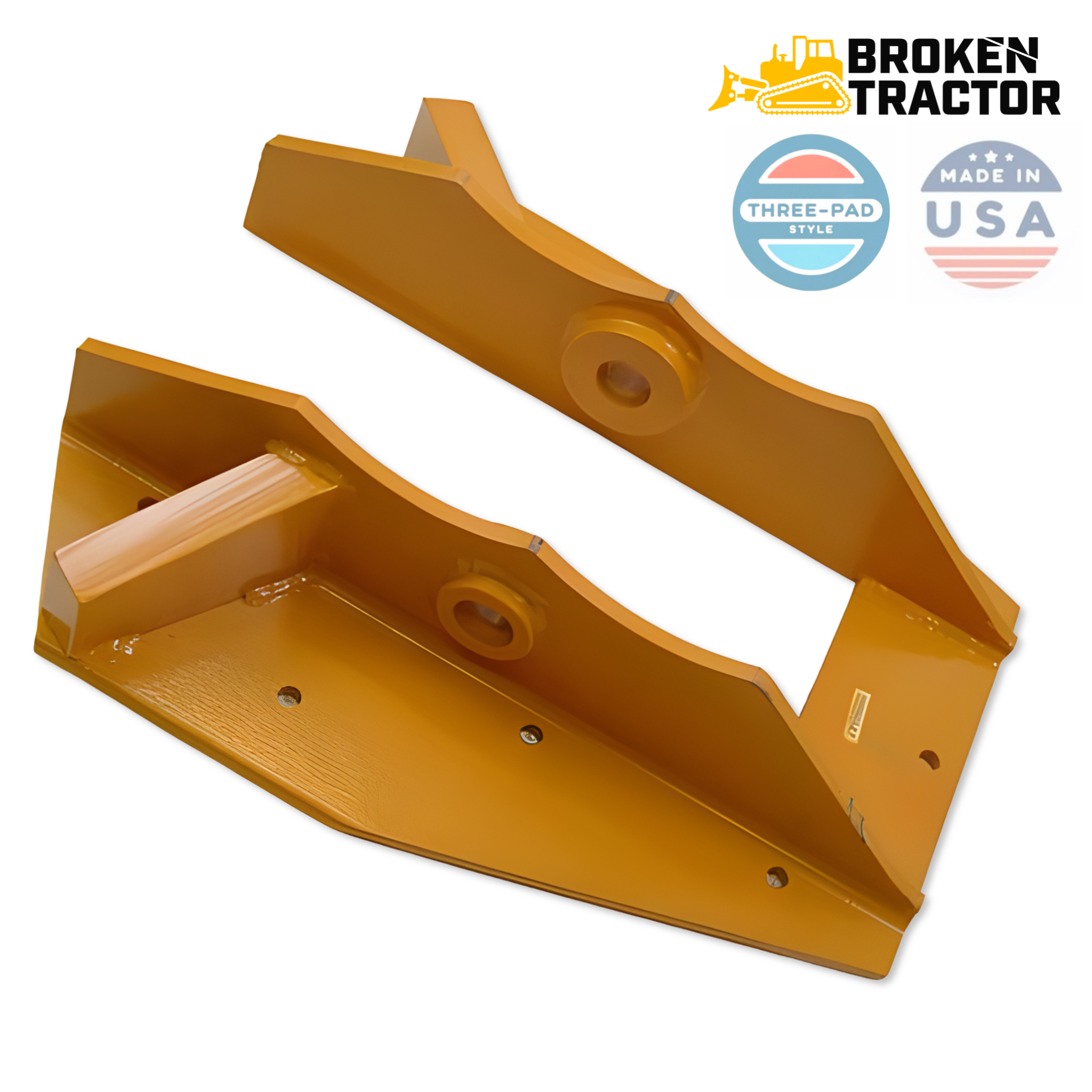 Flip Over Stabilizer Plate for Case 580 Series Backhoes - PVE Parts, USA  Made (Three-Pad Style)