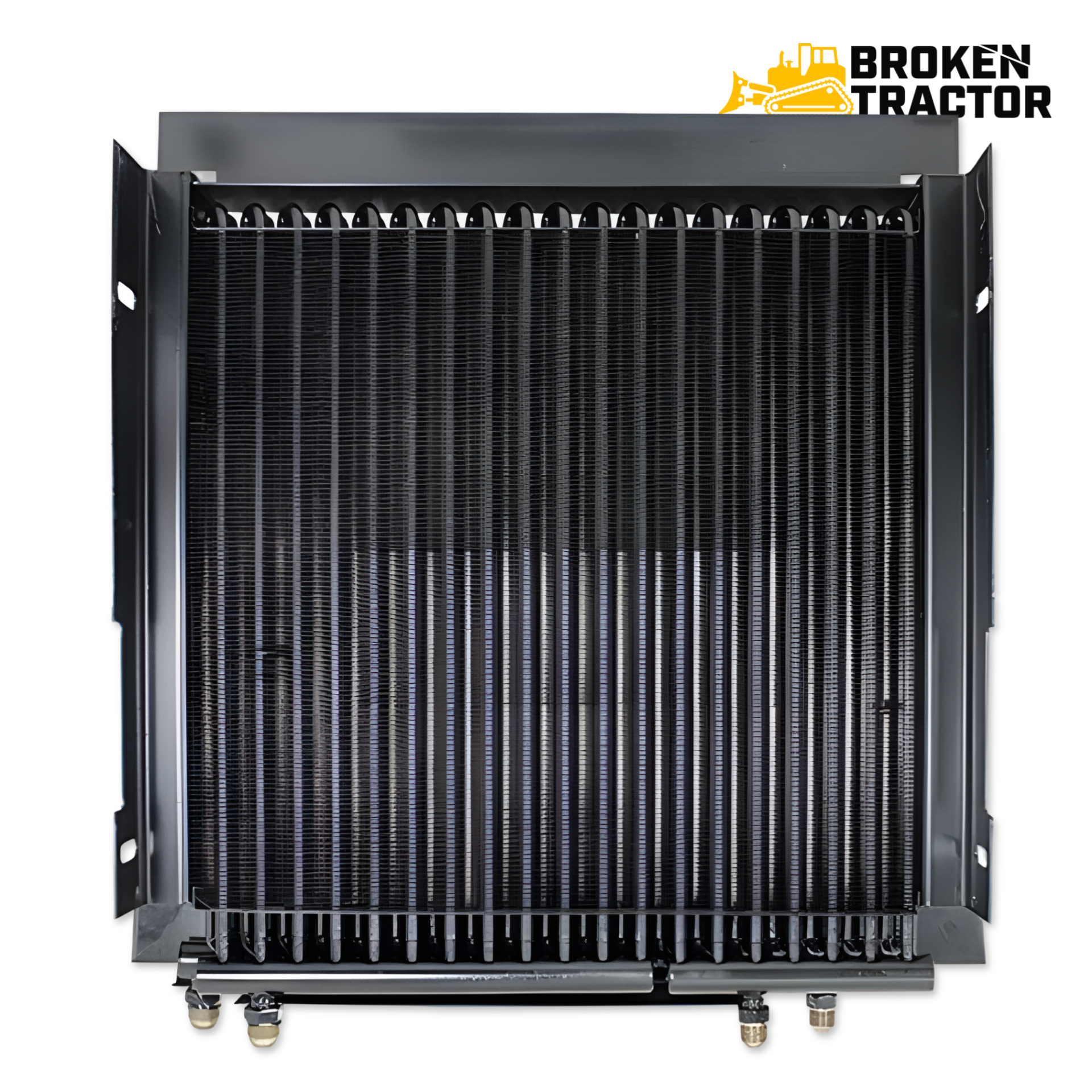 Hydraulic Oil Cooler with Steel Flanges for Case Backhoes 