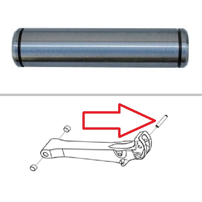 Case Backhoe Pin, Stabilizer Leg to Cylinder -- 84243668