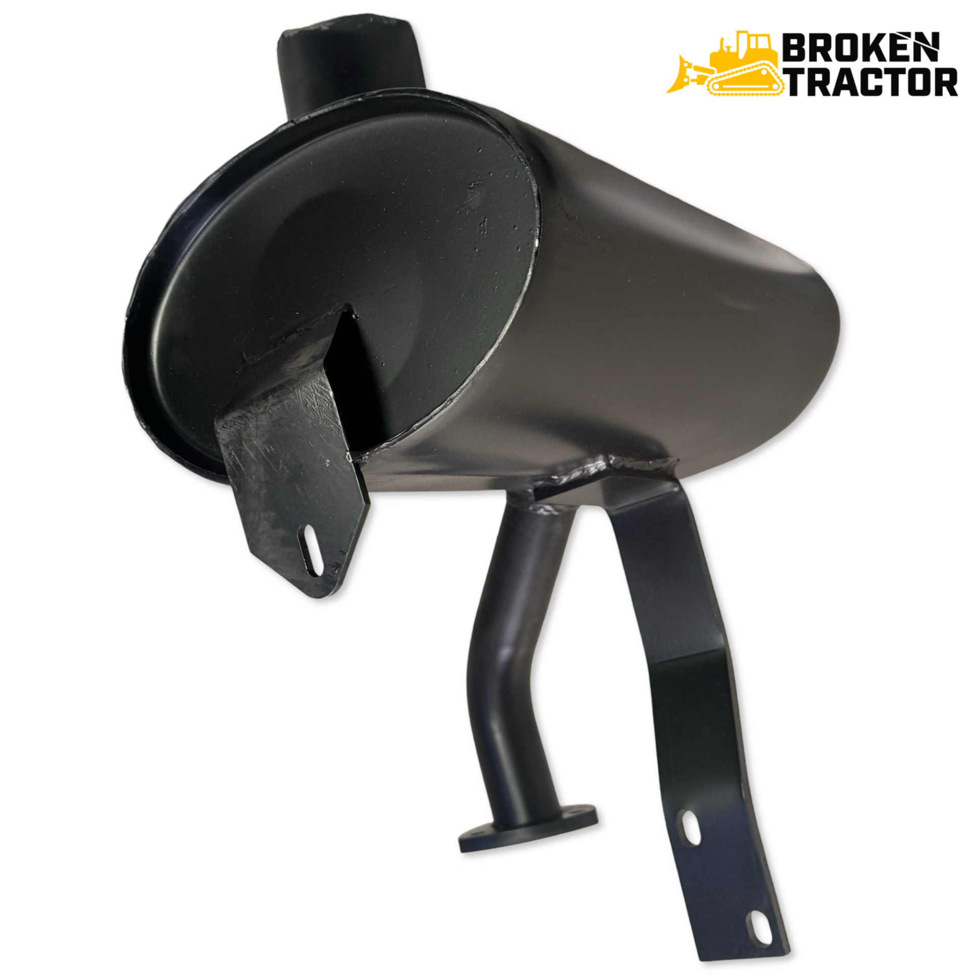 Ford Backhoe Exhaust Muffler for Non-Turbo Engines | Broken
