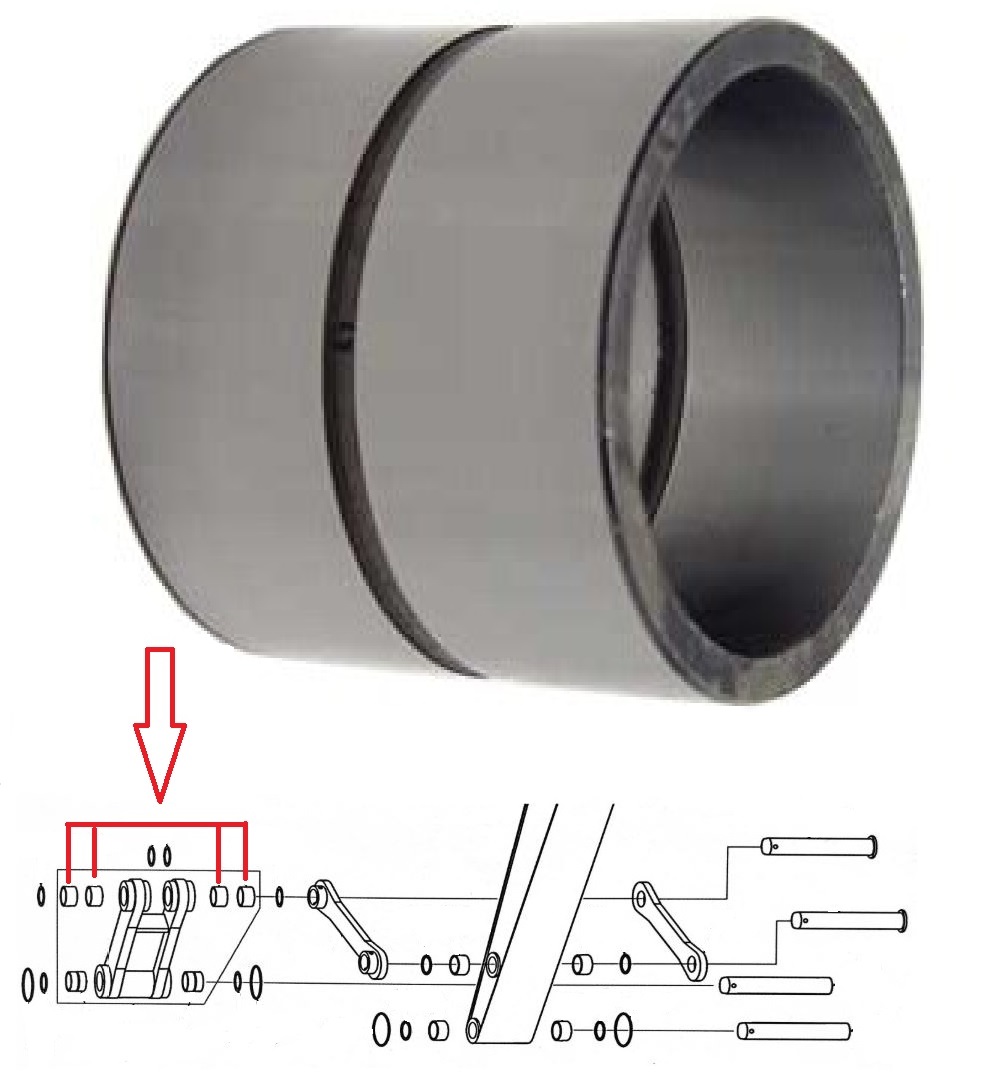 Case Excavator H-Link at Cylinder End Bushing -- KRV2670