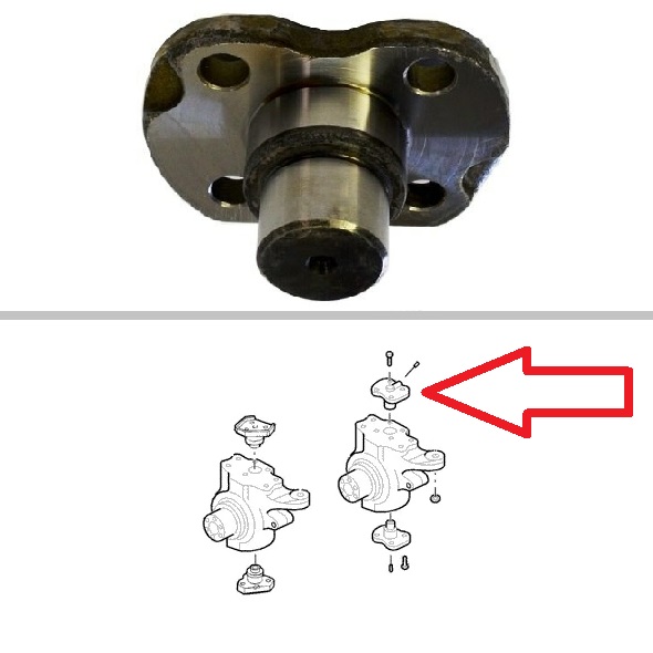 New Holland 4wd Backhoe Front Axle Upper King Pin -- 8580598