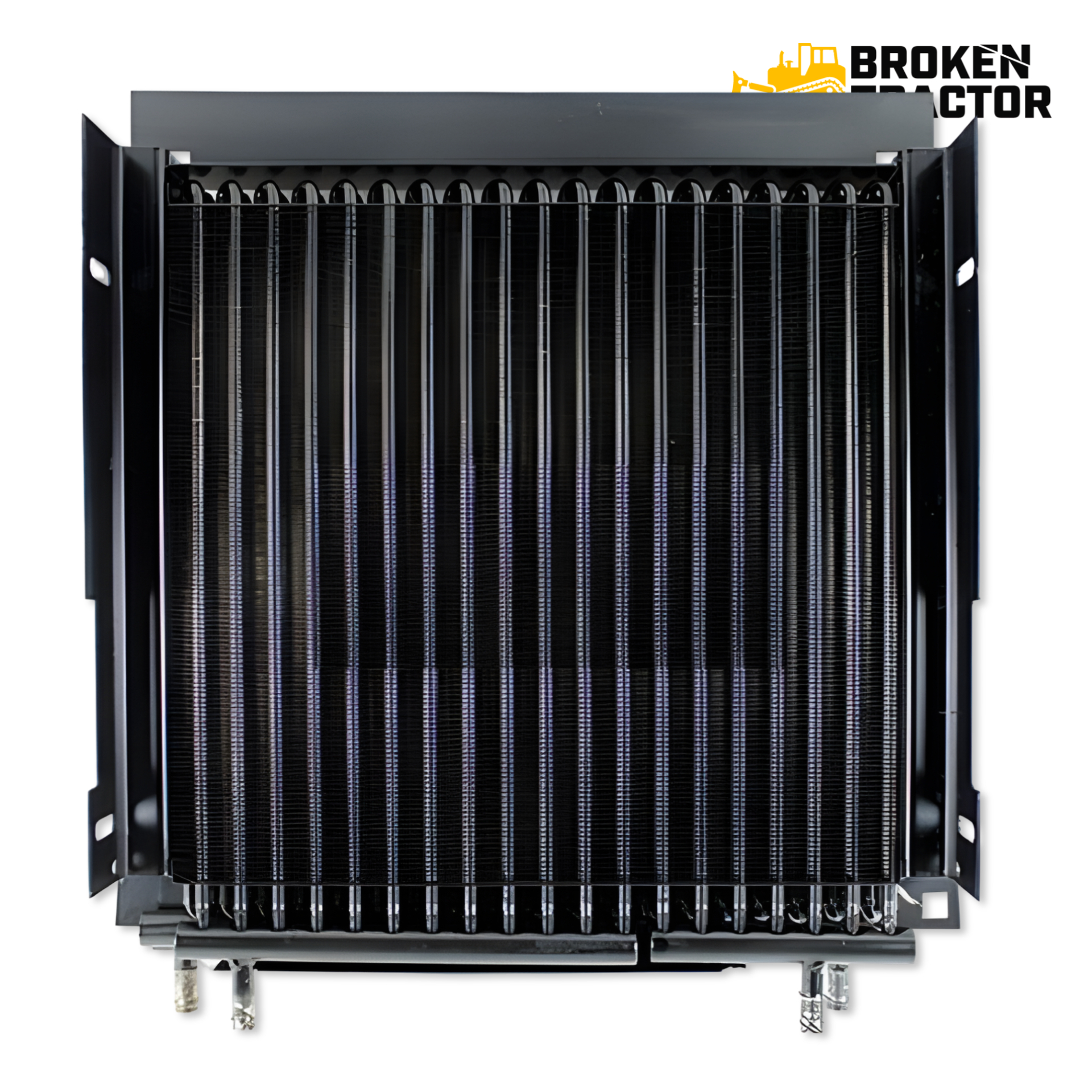 Case Backhoe Hydraulic and Transmission Oil Cooler with Bead