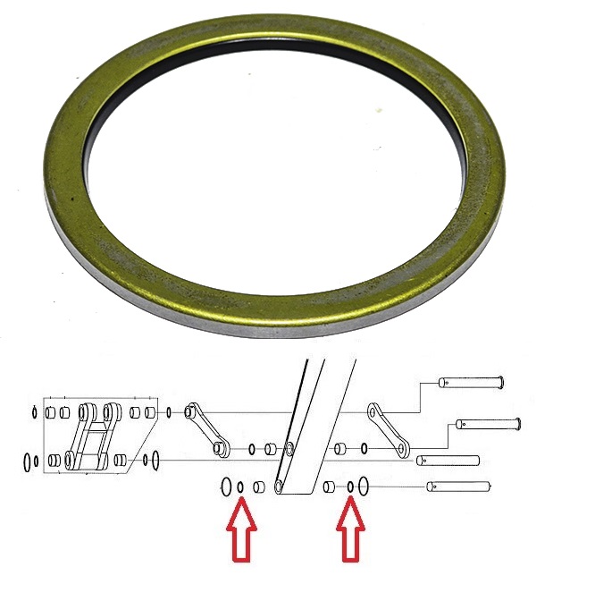 Hitachi Excavator Dipper at Bucket Seal -- 4067902. | Broken