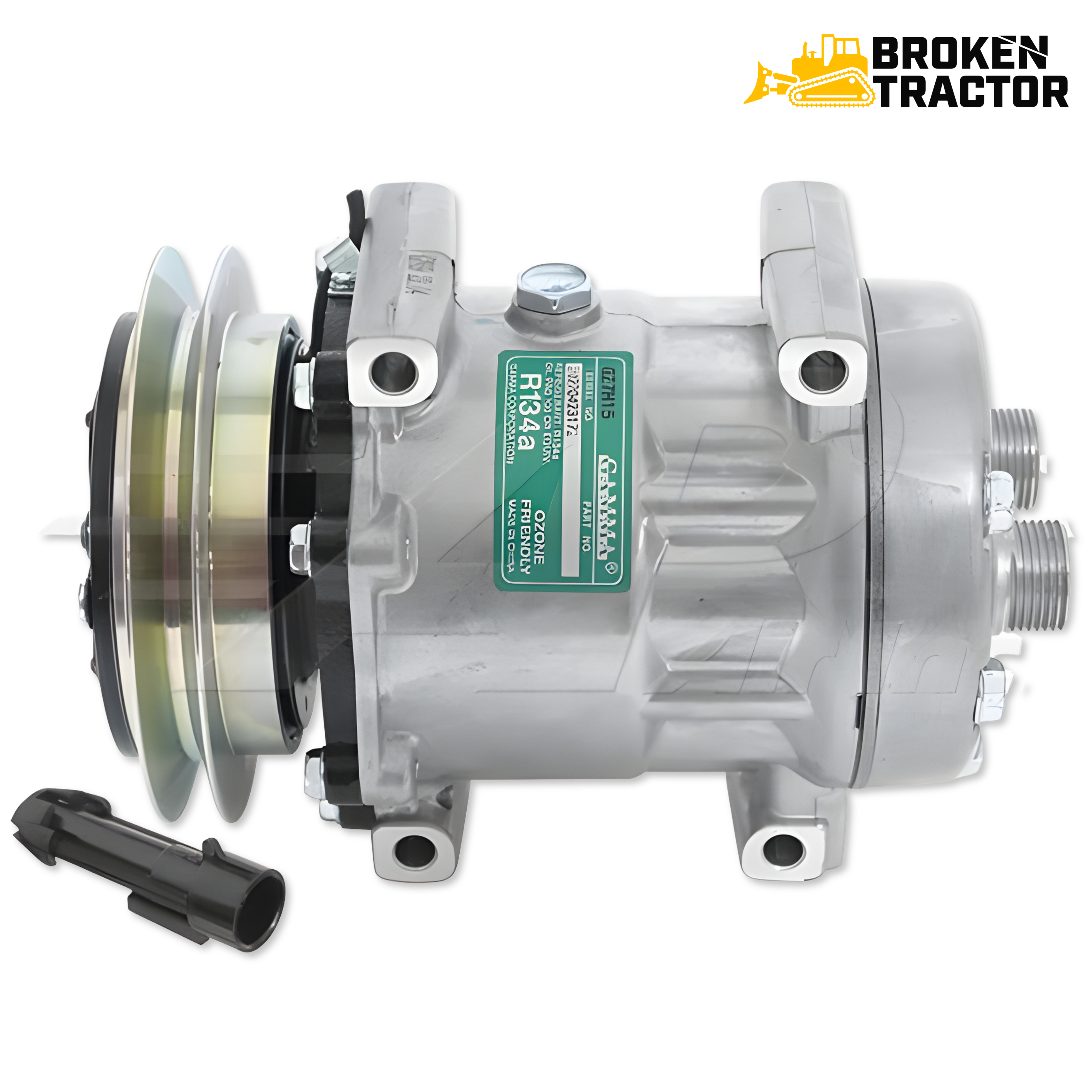 Case 580M A/C Compressor | Broken Tractor | 87430122, 841594