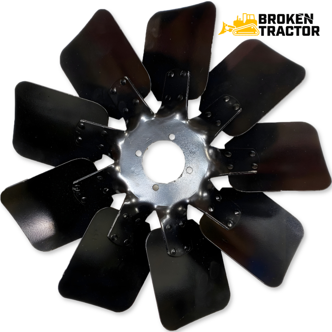 9-Blade Cooling Fan for Case Backhoes | Broken Tractor