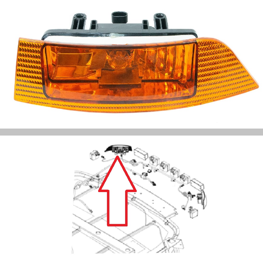 Case Backhoe Work Lamp -- 87301972 | Broken Tractor