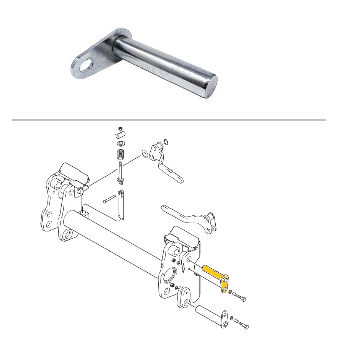 Case Skid Steer Front Coupler Upper Faceplate Pin -- 255071A