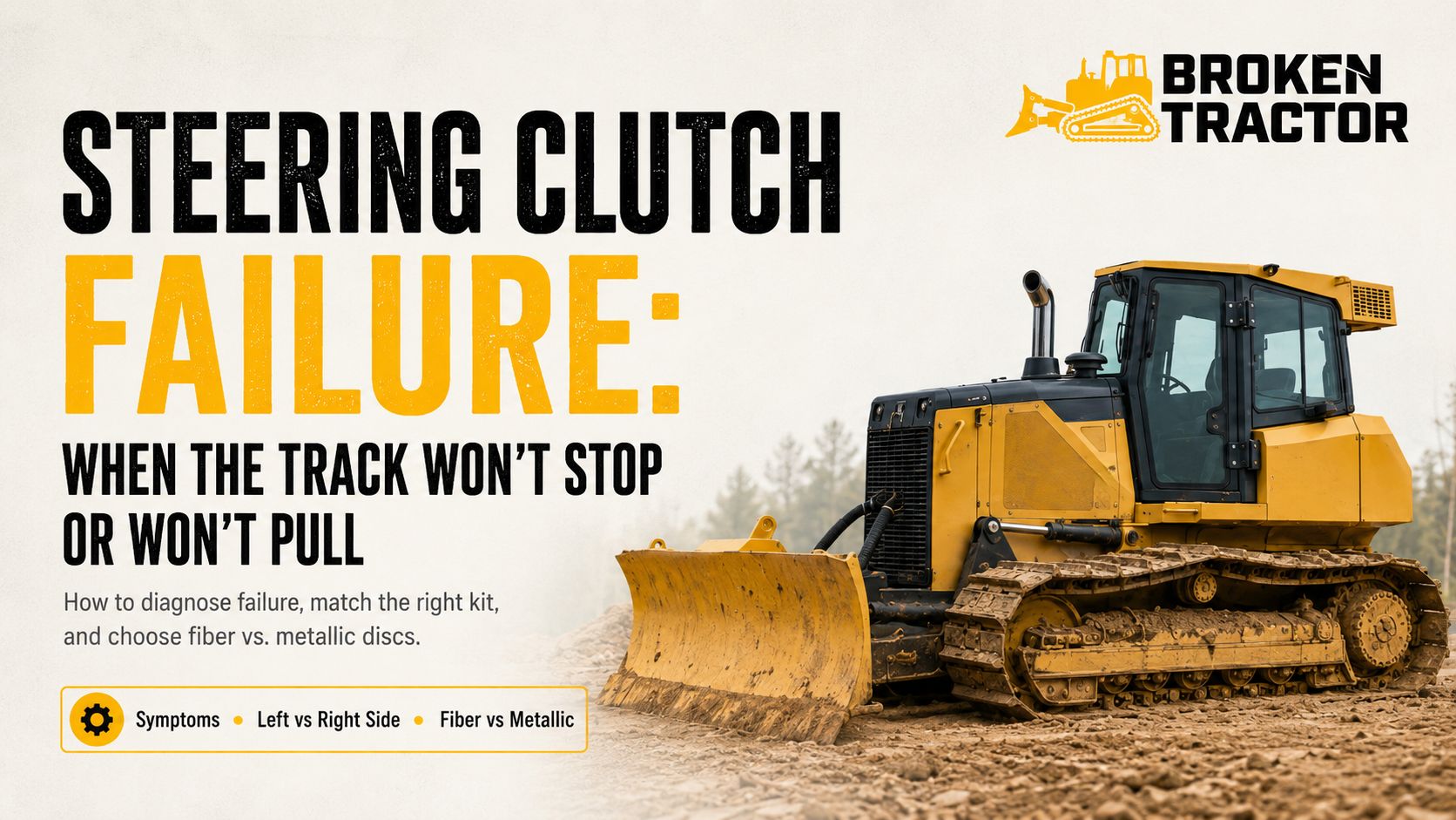 John Deere Dozer Steering Clutch Failure: When the Track Won't Stop or Won't Pull
