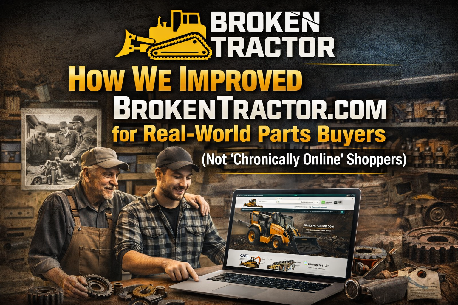 How We Improved BrokenTractor.com for Real-World Parts Buyers (Not “Chronically Online” Shoppers)