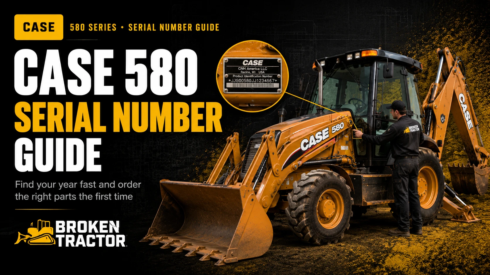 Case 580 Series Loader Backhoe Serial Number Guide: Find Your Year Fast (and Order the Right Parts the First Time)