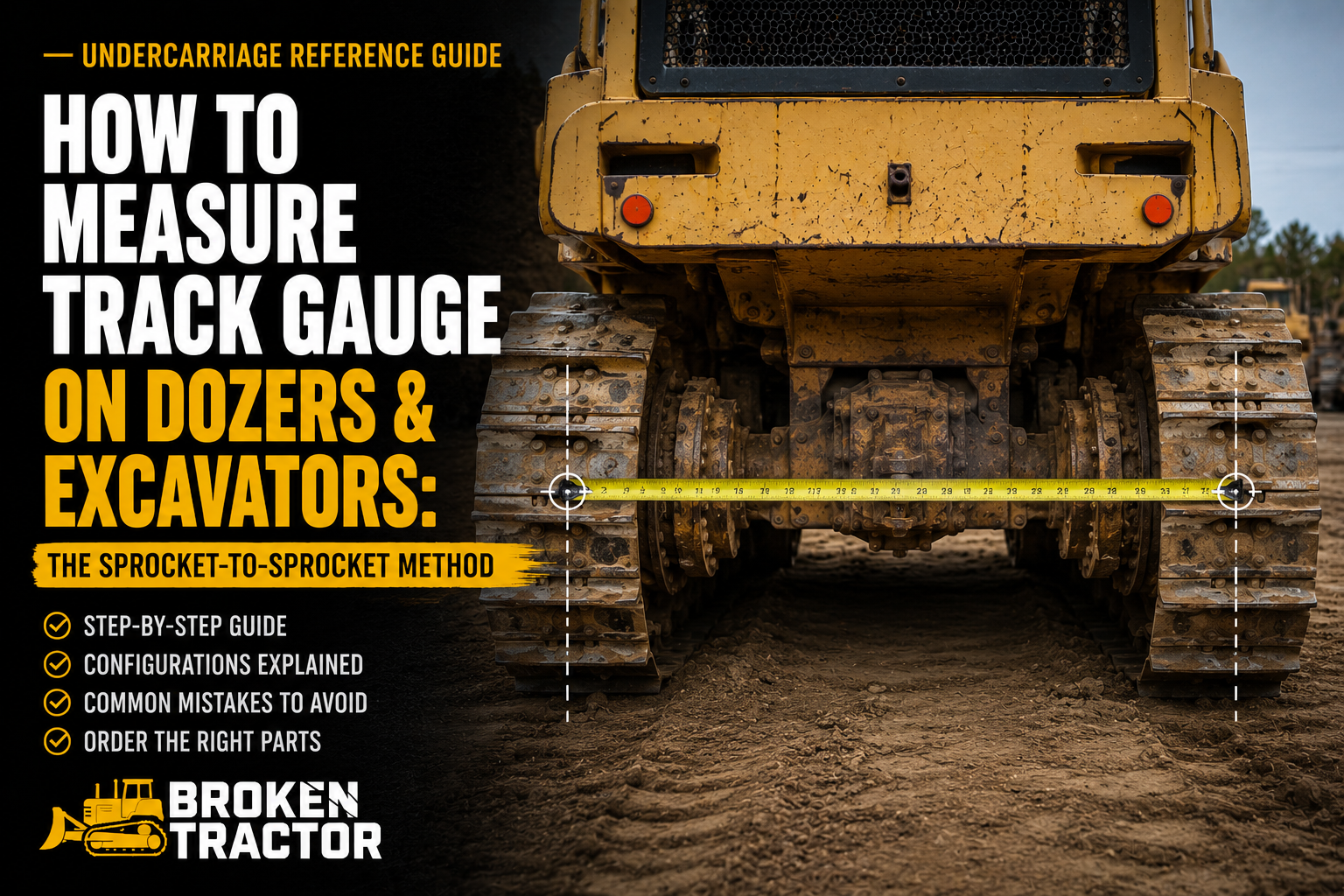 How to Measure Track Gauge the Simple Way: Sprocket-to-Sprocket (Dozers & Excavators)