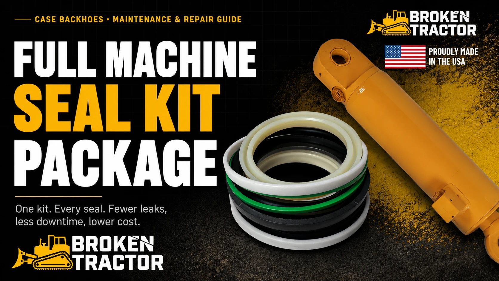 Why a Full Machine Seal Kit Package Beats Buying One Cylinder Kit at a Time (Case Backhoes)