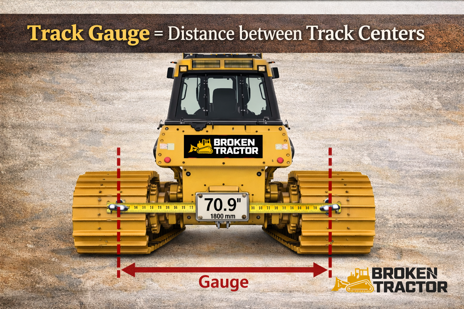 How to Measure Track Gauge the Simple Way: Sprocket-to-Sprocket (Dozers & Excavators)