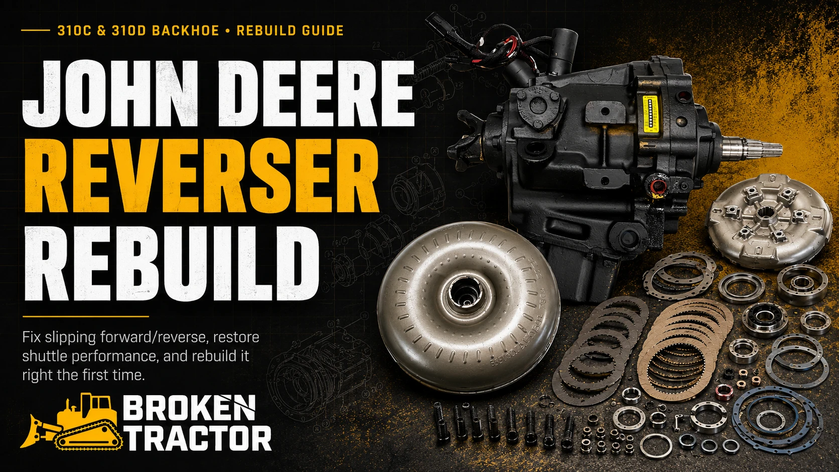 How to Rebuild the Reverser Transmission on a John Deere 310C or 310D Backhoe