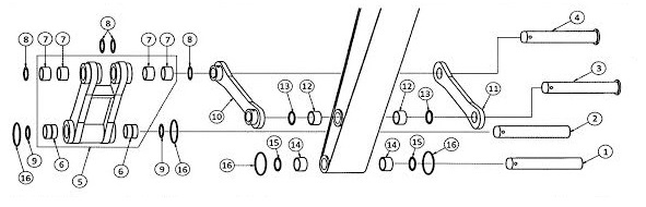 John Deere Parts John Deere Hitachi Excavator Parts Pins Bushings Links Ex 100 Ex 1 Broken Tractor Llc