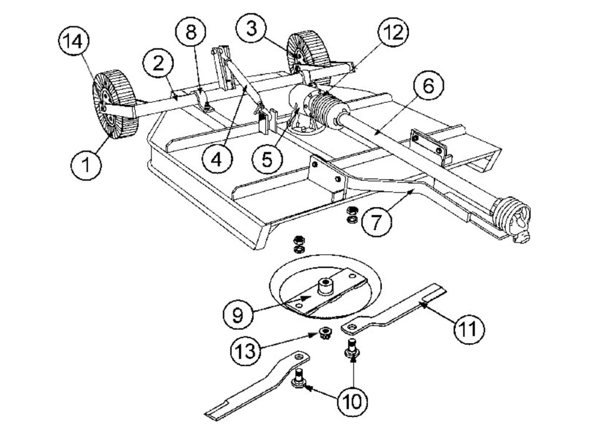 40 King Kutter Finish Mower Parts Diagram Luhector 4087