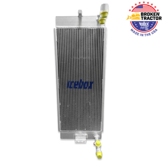 HALULU Hyundai 757 XTD-7A Oil Cooler for Front End Loader | Broken