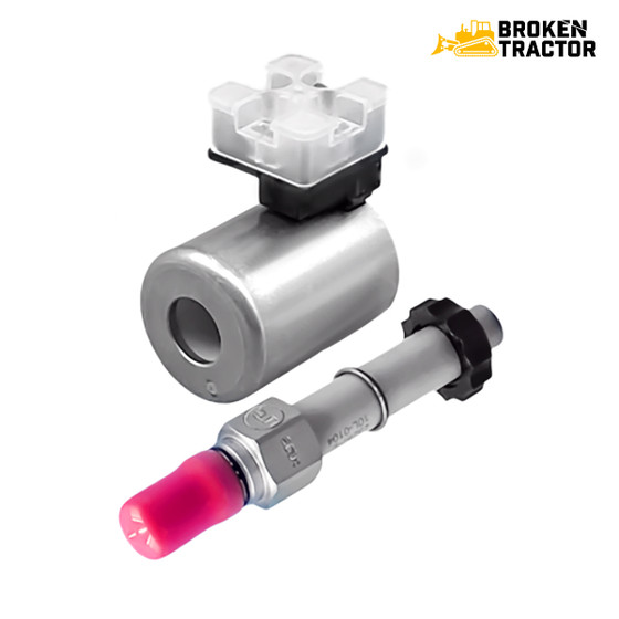 Solenoid Assembly Coil and Stem for Tigercat Equipment - 103