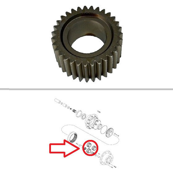 Rear Axle Planetary Gear | Broken Tractor | 11709373
