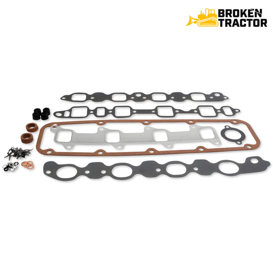 CFPN6A008C Bottom Gasket Set w/ Crankshaft Seals Fits Ford Tractor 5000, 5100+