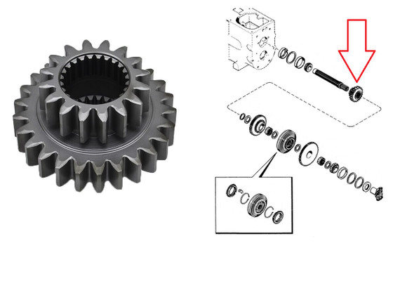 Case Baskhoe 1st And 2nd Main Shaft Sliding Gear A