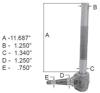 Right-Hand Spindle | Broken Tractor | C5NN3105U