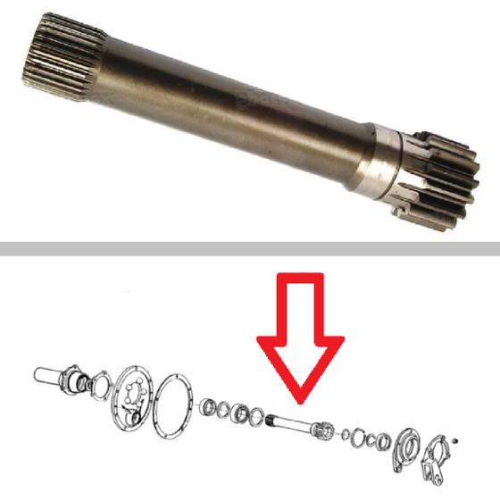 Ford Tractor PTO Input Shaft D1NN772B