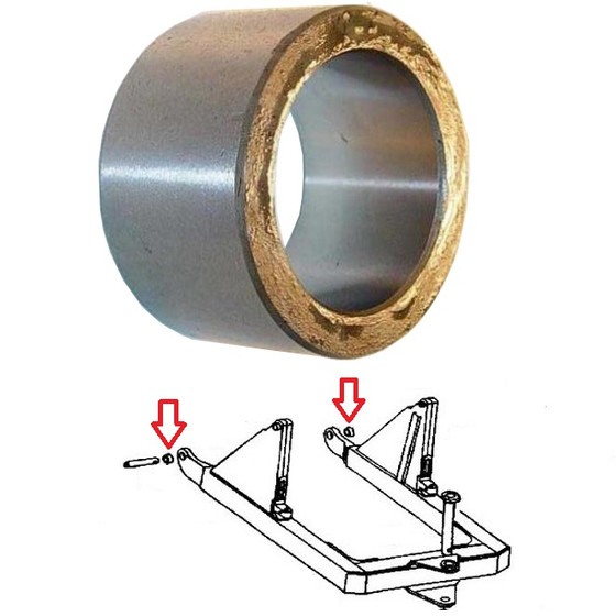 John Deere Dozer C Frame Rear Bushing 450 450b 450c 450d 450e 550 550b U