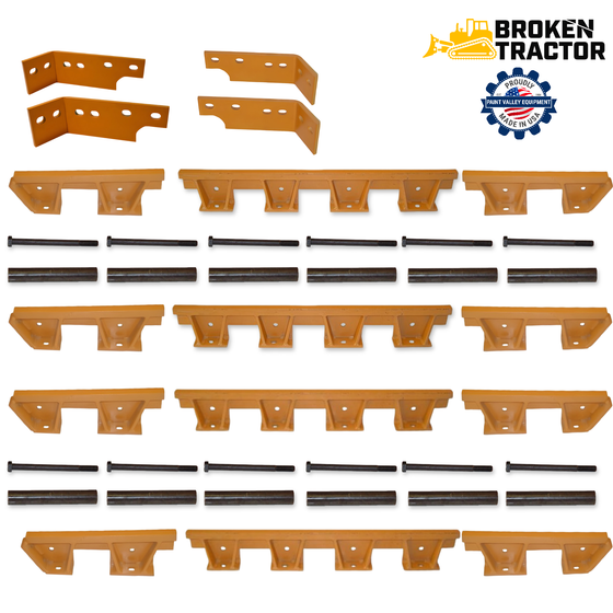 Rebuilding Construction ハードカバー Case Dozer Track Rock Guard Set | Broken Tractor| PV645