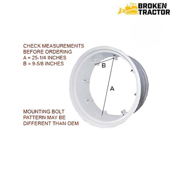 Rear Rim 14x30 (8-Loop) | Broken Tractor | WHEEL18