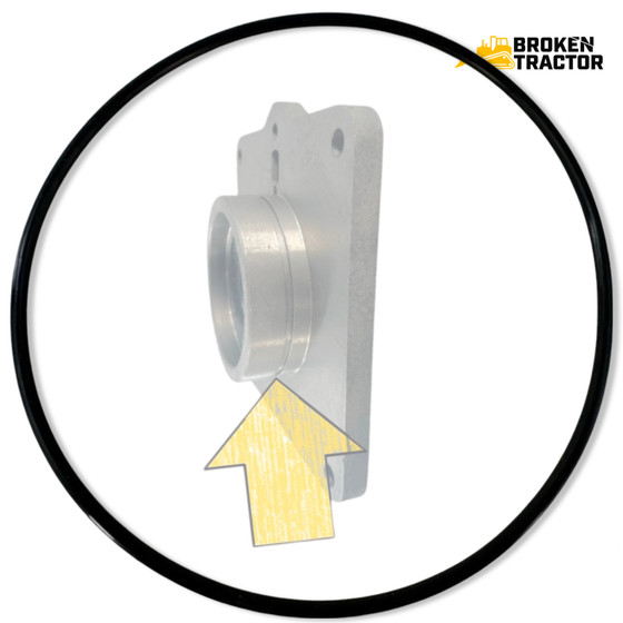 Case Backhoe O-Ring for Brake Backing Plate (1/8'' Thick) |