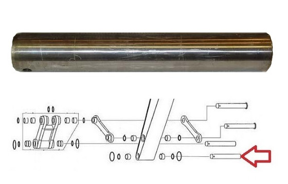 Case CX240, CX290 Pin, Bucket to Dipper Arm-- 169284A1