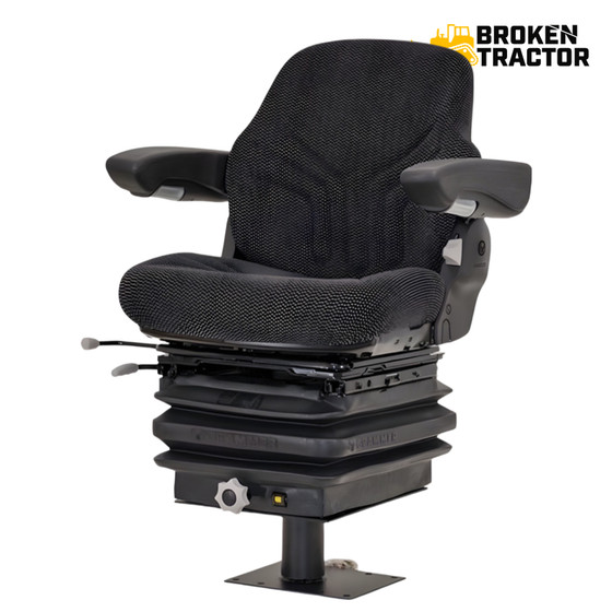 Case Backhoe Seat with Pedestal Heavy Duty Cloth Mechanical