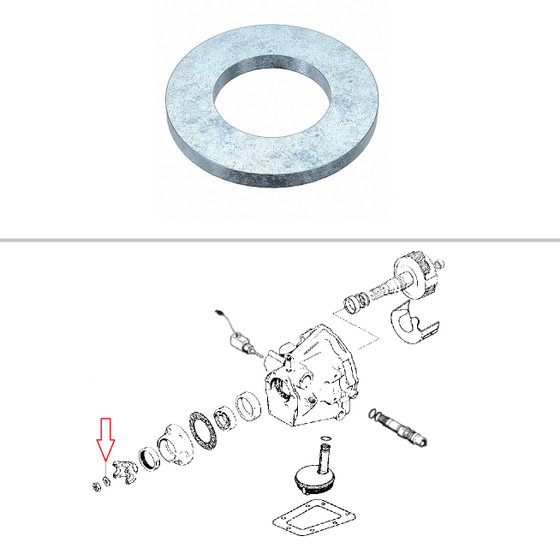 Case Shuttle Output Shaft Washer D65247