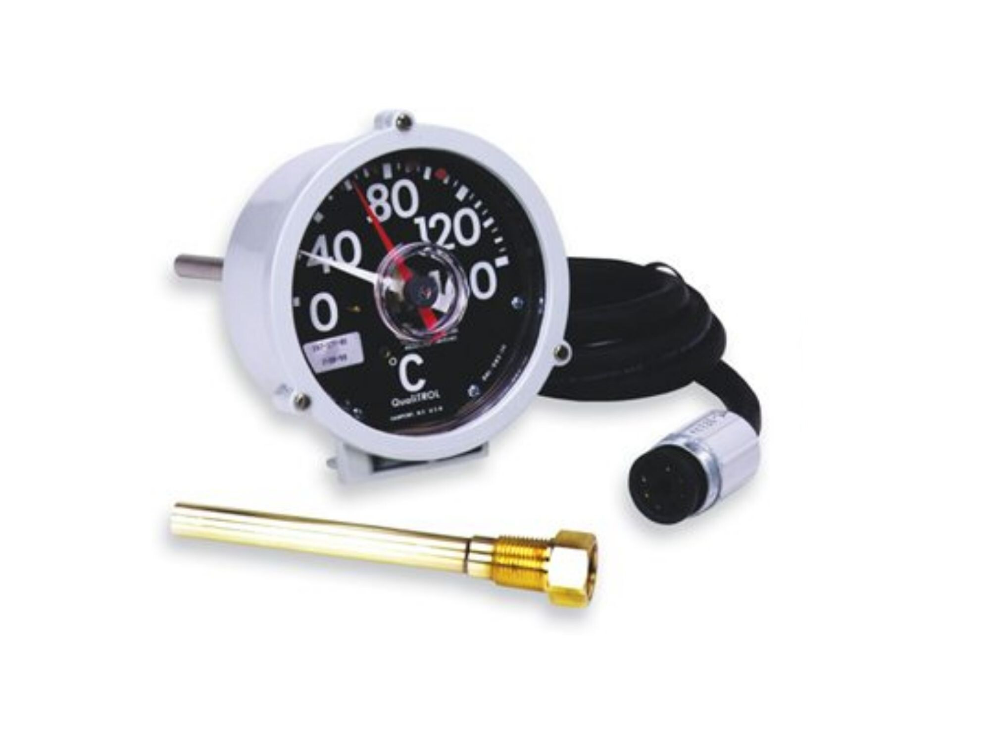 Side mounted bi-metal thermometers with temperature indication and resettable maximum temperature pointer. Features up to 3 control and/or alarm switches