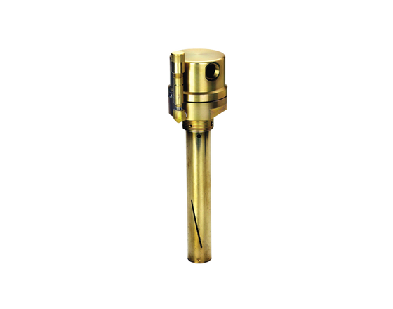 Continuously monitors oil level in transformer tanks with built-in limit and alarm switches.