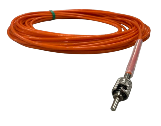 Robust, oil-permeable fiber optic temperature sensor for use inside oil-filled power transformers. It is specifically designed to withstand initial manufacturing conditions, including kerosene desorption and heat runs, as well as long-term oil immersion