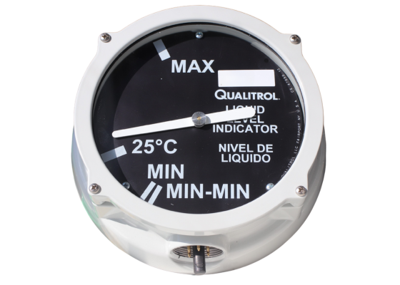 Models available with gear driven float mechanisms. Gear driven mechanism provides amplified pointer movement relative to corresponding float travel. 