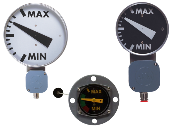 Lever driven gauges provide slimmer profile for tight spaces within a transformer. Many optional features allow customized solution for your application