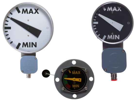 Lever driven gauges provide slimmer profile for tight spaces within a transformer. Many optional features allow customized solution for your application