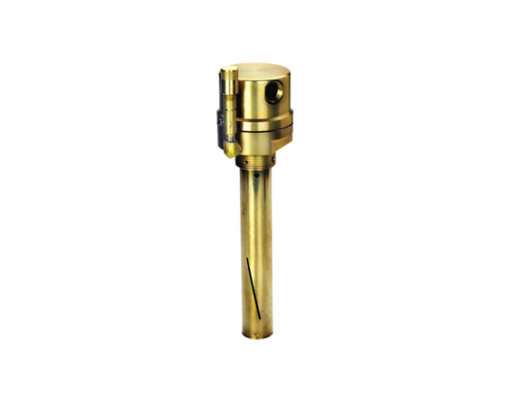 Continuously monitors oil level in transformer tanks with built-in limit and alarm switches.