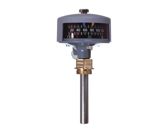 Fitted with a resettable maximum temperature pointer and up to 2 integrated switches for alarm and control functions