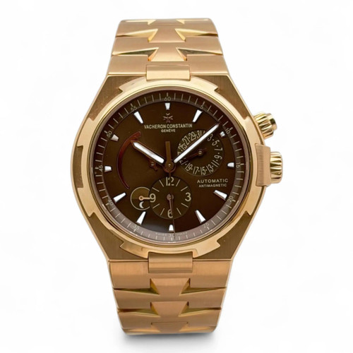 Front Full View Of Vacheron Constantin 47450/b01r-9229 Rose Gold Watch Pre Owned Condition {Product Condition}