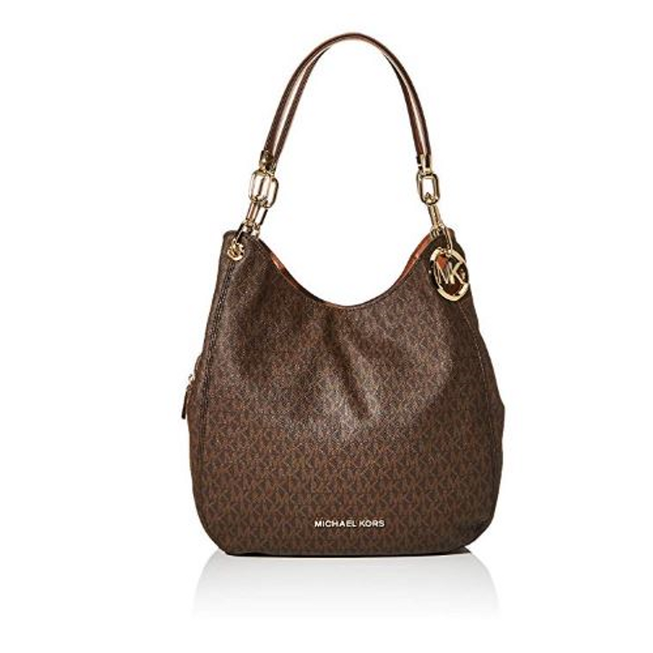 MICHAEL KORS Lillie Large Leather Shoulder Bag (Brown) 30T9G0LE3B-200 ...