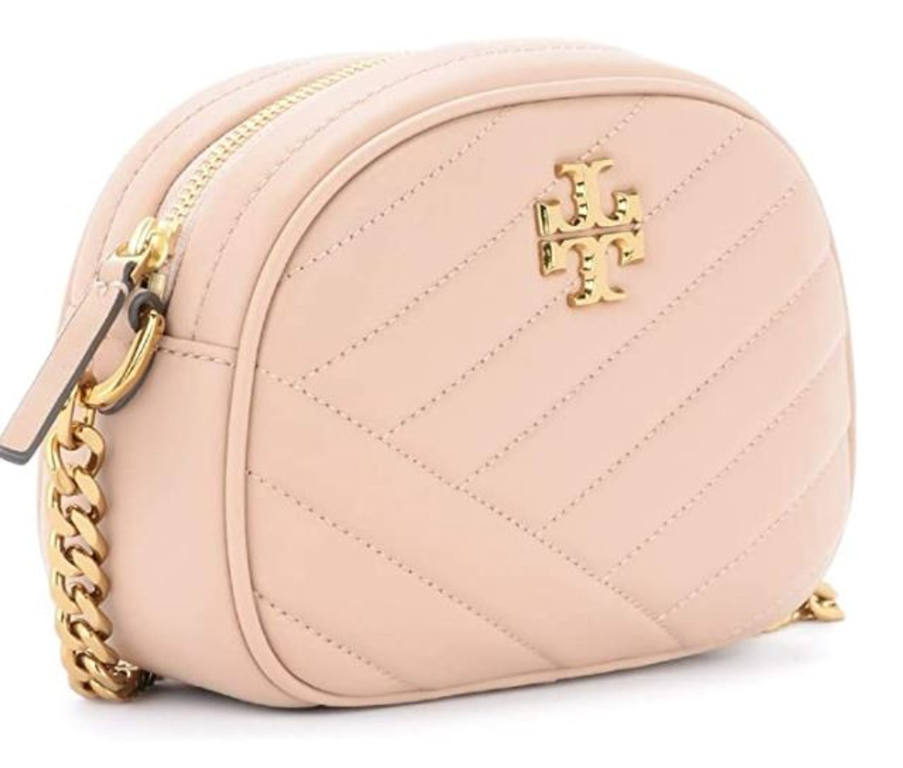 Tory Burch Women's Kira Chevron Small Camera Bag, Devon Sand