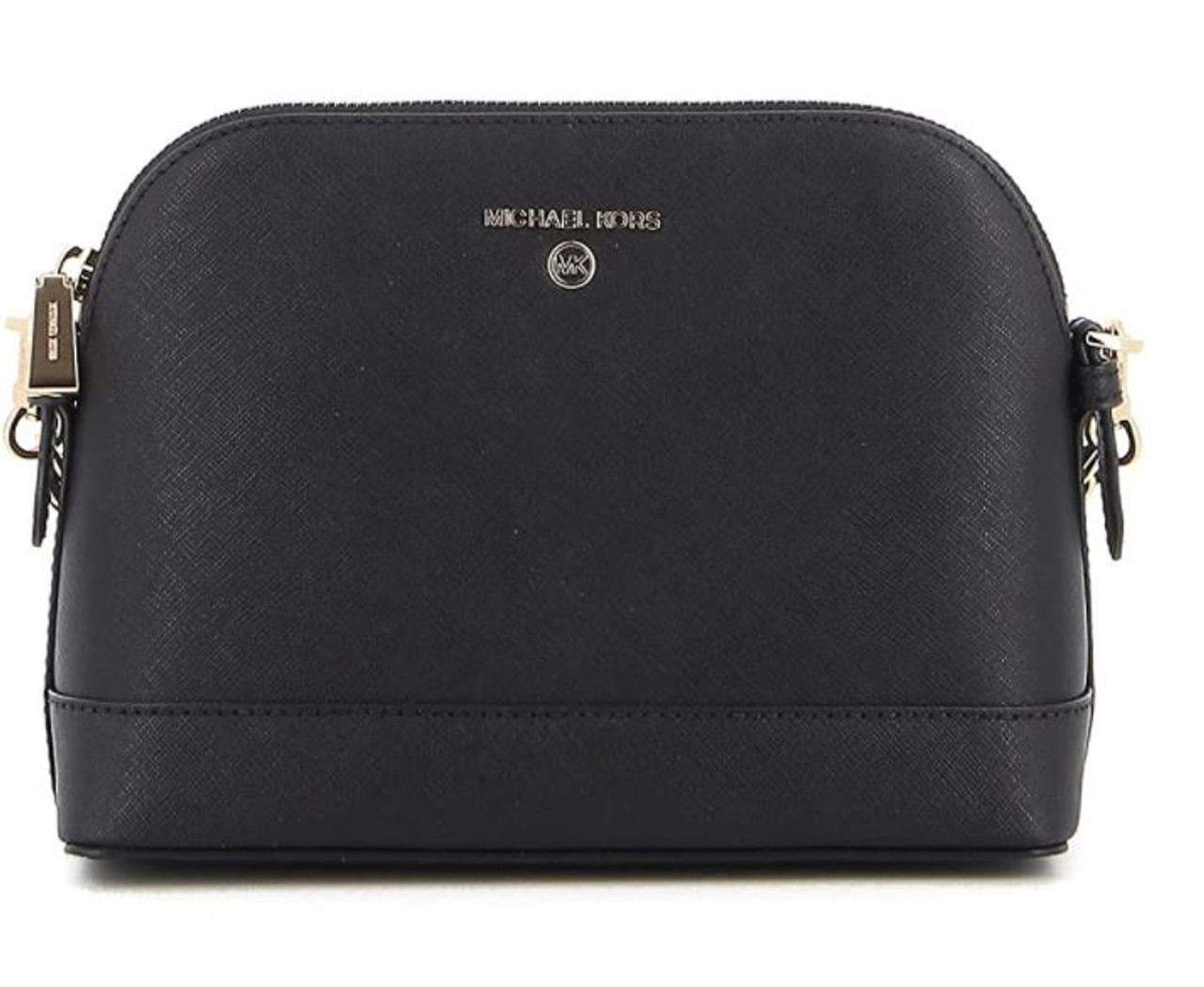 Michael Kors Jet Set Charm Large Dome Crossbody Black One Size: Handbags