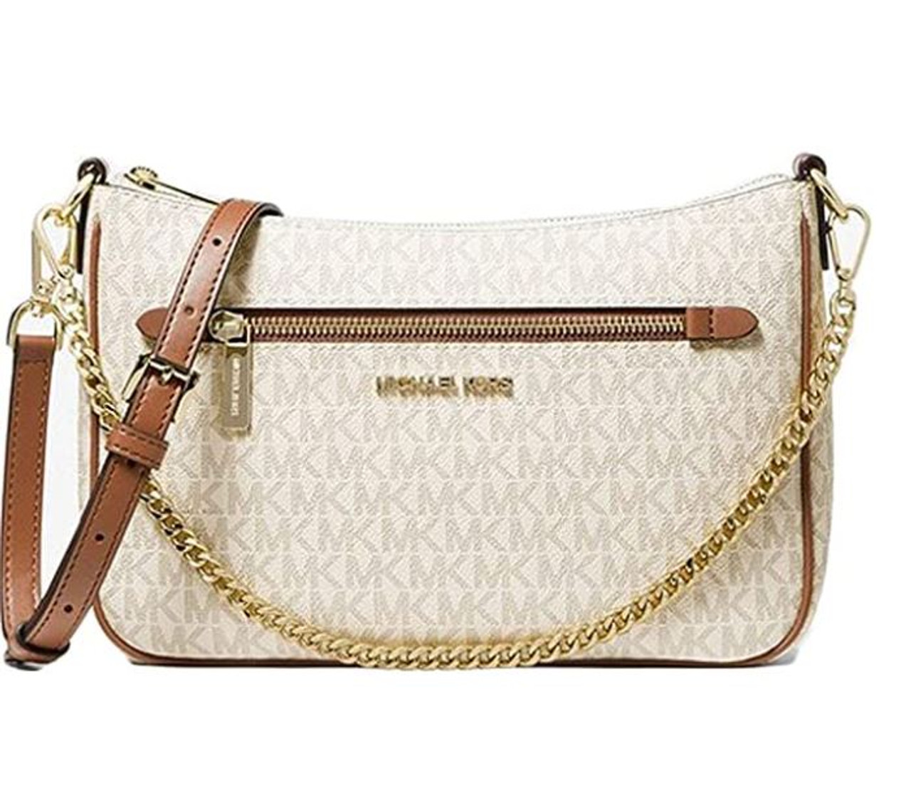 small white mk purse